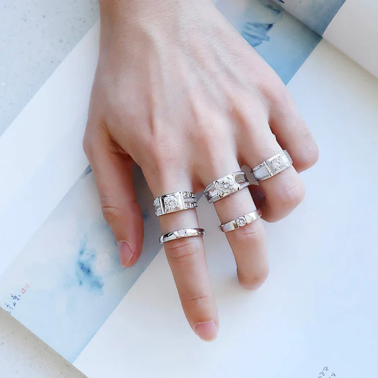 Soft Honey Snow Bud Ring for Women, PT950 Platinum with 5 Carat Moissanite, bring snug and skin-friendly wearing experience.