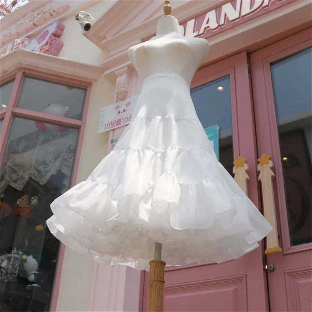 Full White Ball Gown Hoops Wedding Accessories Petticoat Underskirt Slips Quinceanera Gown for Wedding Dress