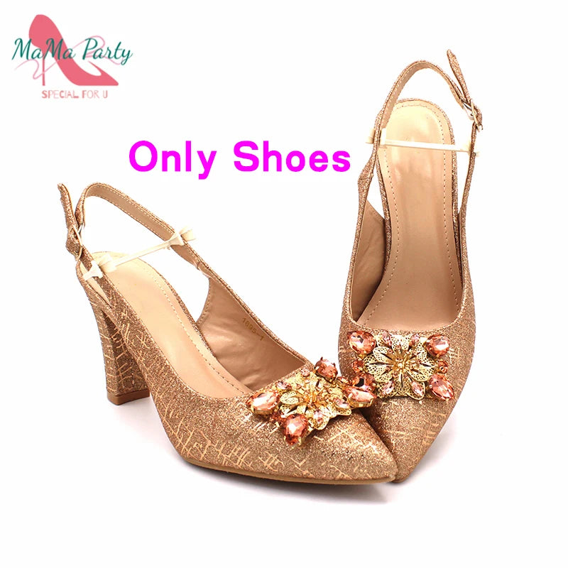 The US for Duty Free Specials Design Nigerian Women Shoes Matching Bag Set in Royal Blue Color Italian Ladies Pumps for Party