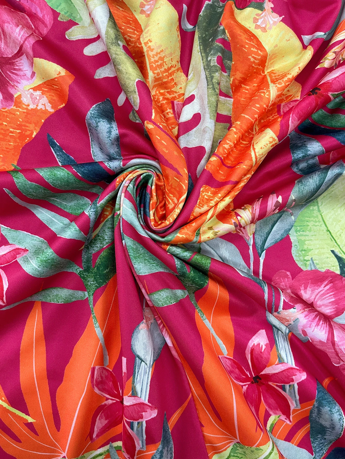 Plus Size Tropical Floral Print Spaghetti Strap Romper, Summer Casual V Neck Loose Sleeveless Jumpsuit With Side Pockets