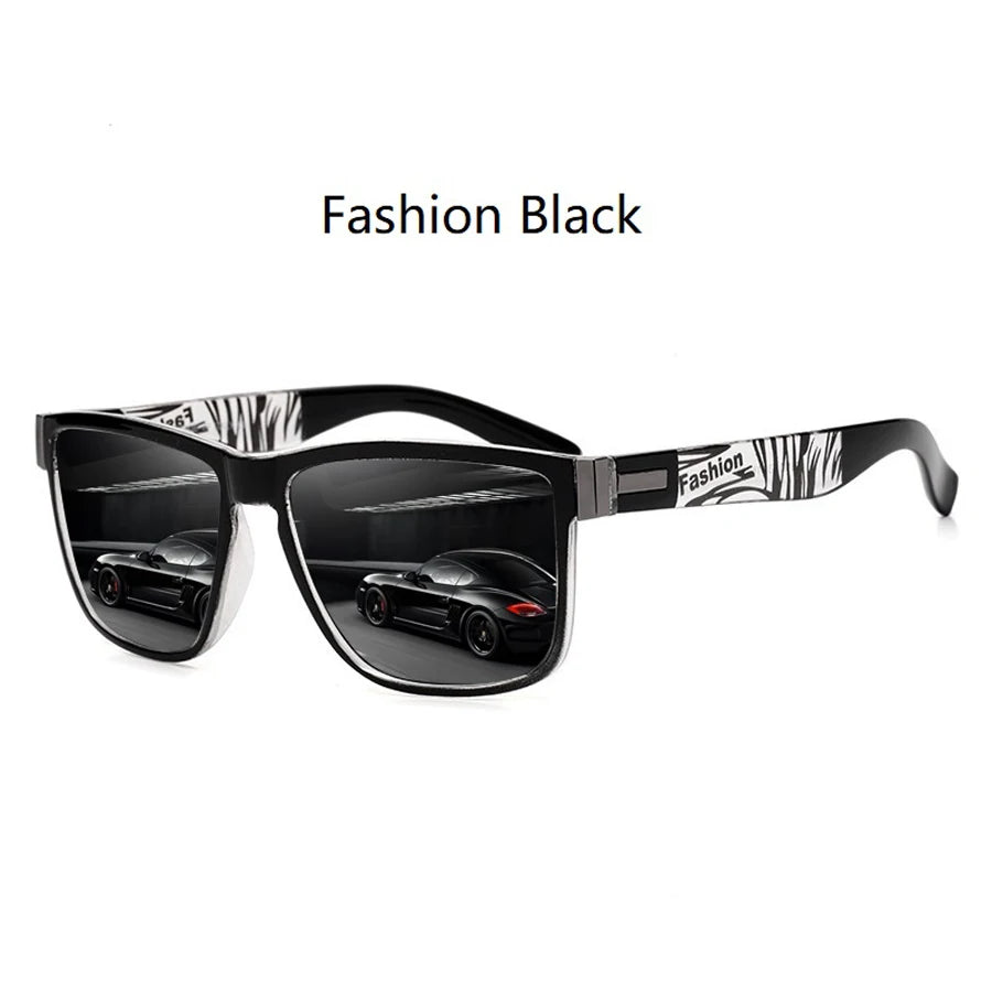 Fashion Classic Square Sunglasses Men Women Driving Fishing Colorful Trendy Lightweight Outdoor Goggles