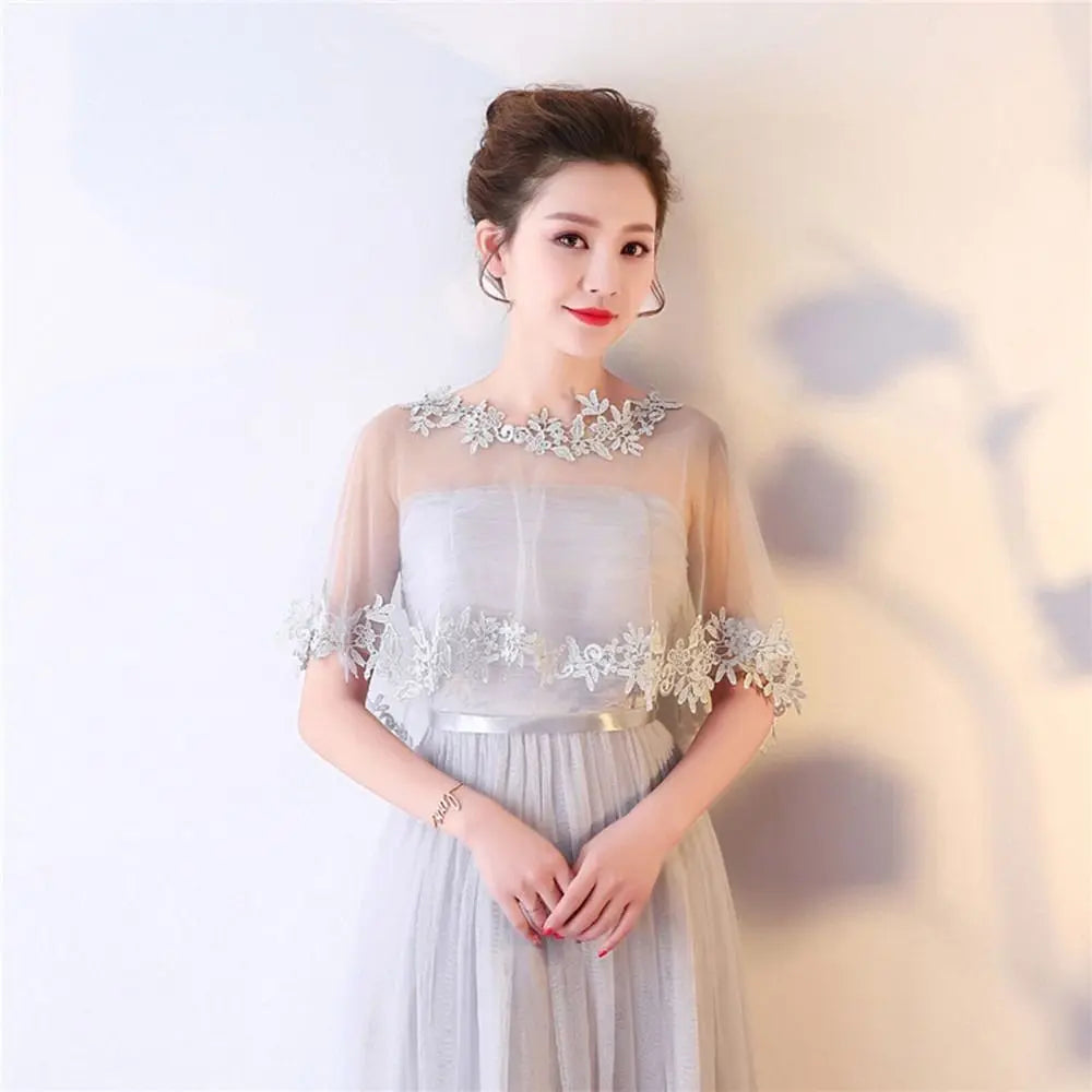 Summer Casual Party Evening Dress Shawl Elegant Lace Shawl Wedding Cape