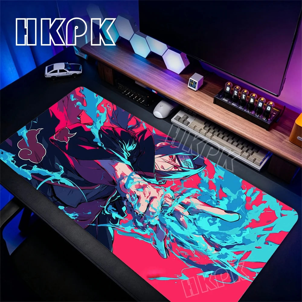 Gamer Larger XXL Mouse Pad Uchiha Itachi Madara Naruto Uzumaki Mousepad Computer Keyboard Desk Mat Gaming Accessories Mousepad
