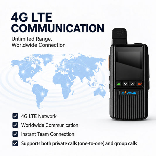 OMIZN Walkie Talkie 4G Global Signal Professional Radios Camping Long Range Radio Portable Walkie Talkies Hiking and Camping G2