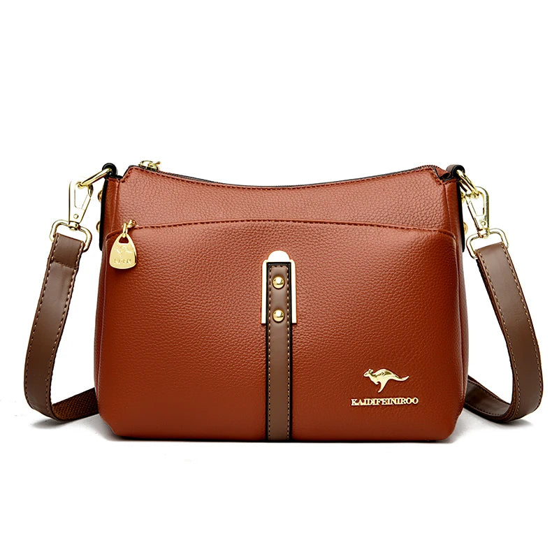 Genuine High Quality Soft Leather Women's Handbag Trend Designer Female Crossbody Bag Casual Shoulder Messenger Handbags 2025