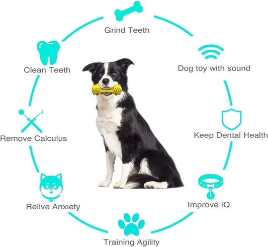 Dog Chew Toys for Aggressive Chewers, Durable Pet Teeth Cleaning Dog Toys