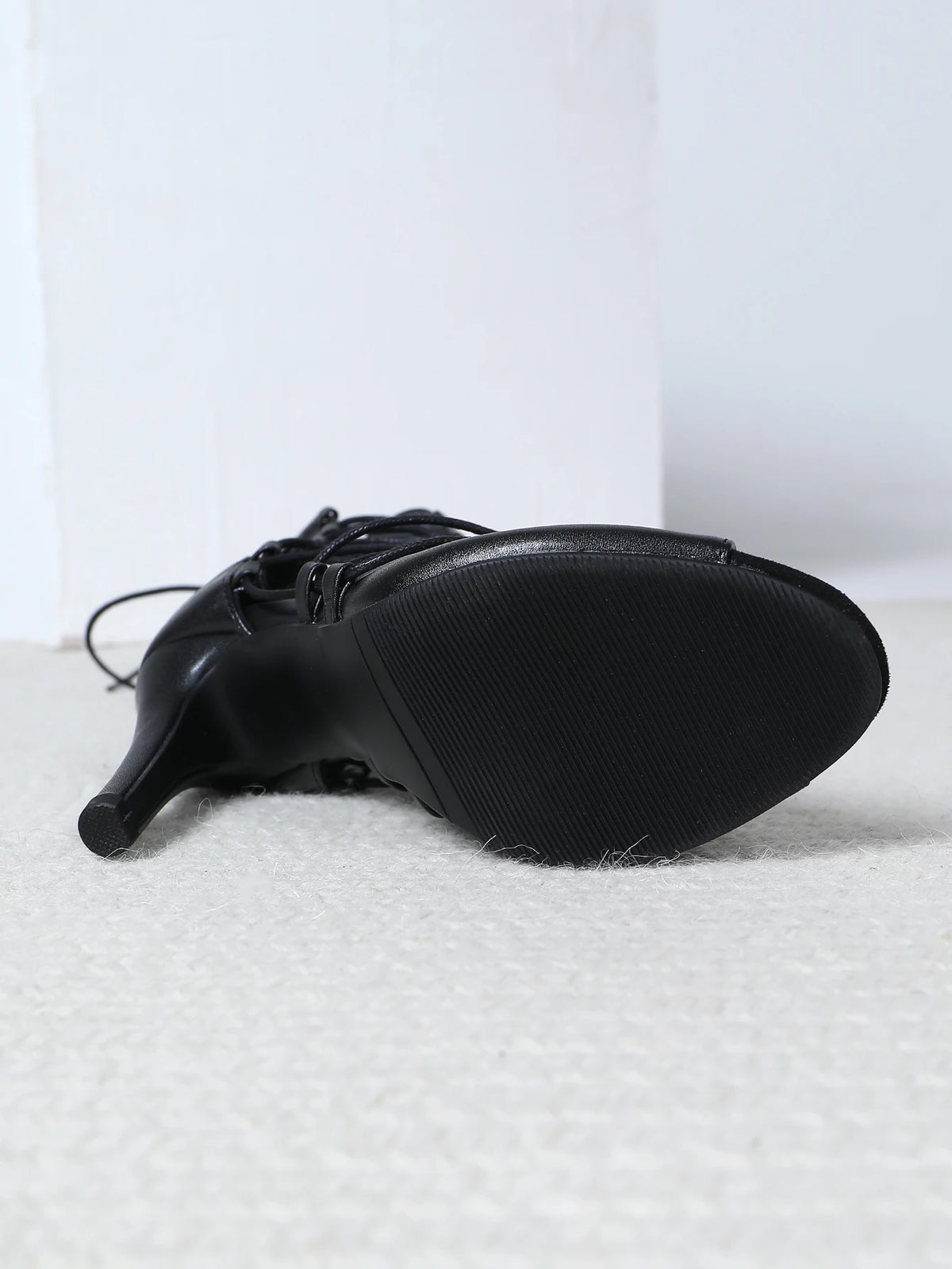 Women High Quality Black Heels Party Stilettos Jazz Dance Ballroom Suede Sole Customizable Latin Dancing Booties Plus Size