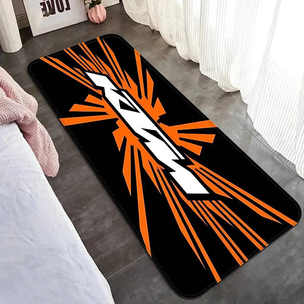 K-KTM Logo Hallway Carpet Washable Non-Slip Living Room Sofa Chairs Area Mat Kitchen Doormat Area Rug