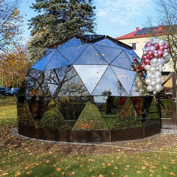 Outdoor Semi-Dome Igloo Camping Tent - Geodesic Dome Glass Sphere Tent Bubble House