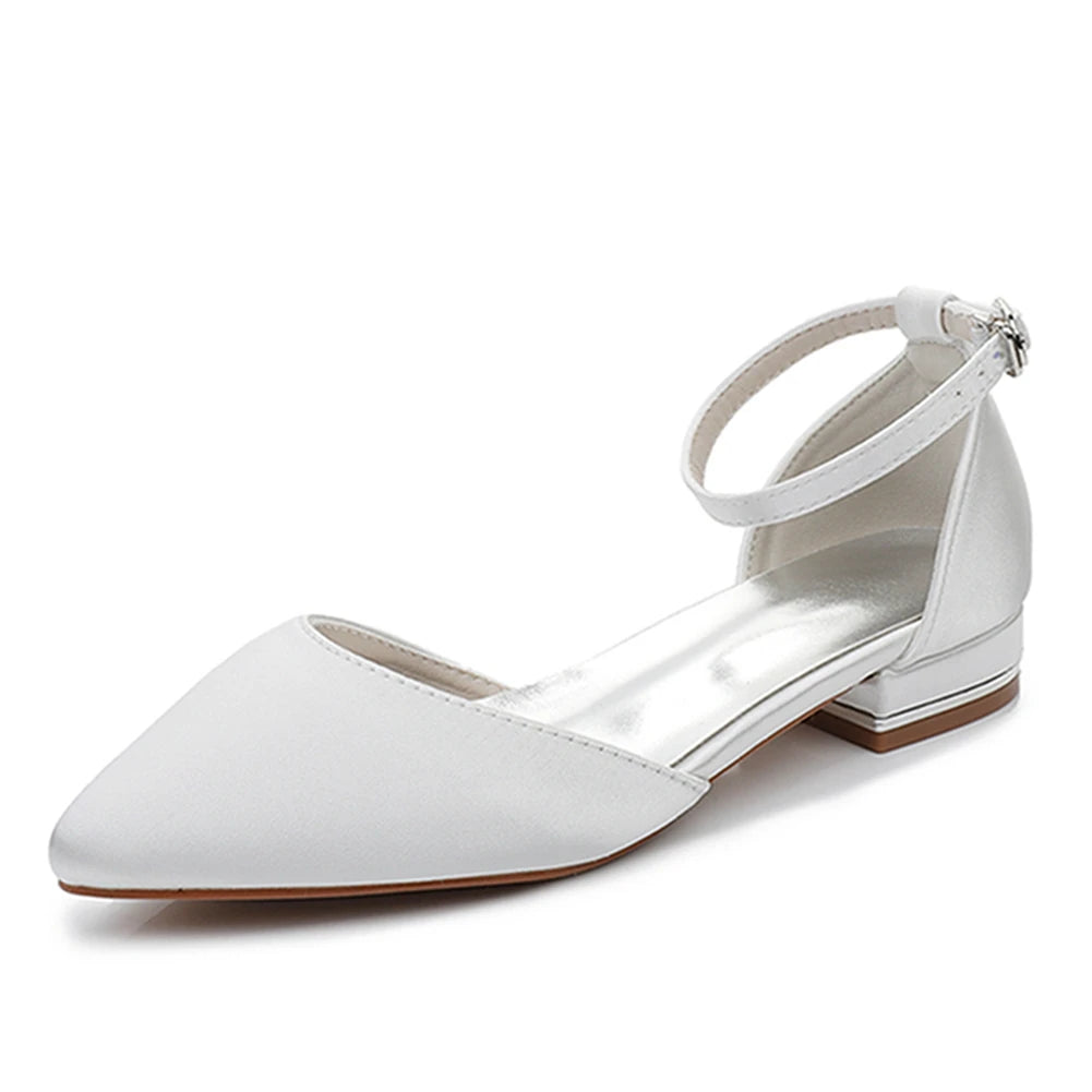 Crystal Queen Women Sandals Ladies Sexy Shoes Female Flats Point Toe Summer Shoes Casual Party Dress Flat