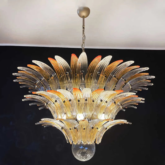Modern Vintage French Glass Living Room Chandelier Designer Bedroom Mid-Century Style Duplex-Style Dining RoomLarge Villa Lights