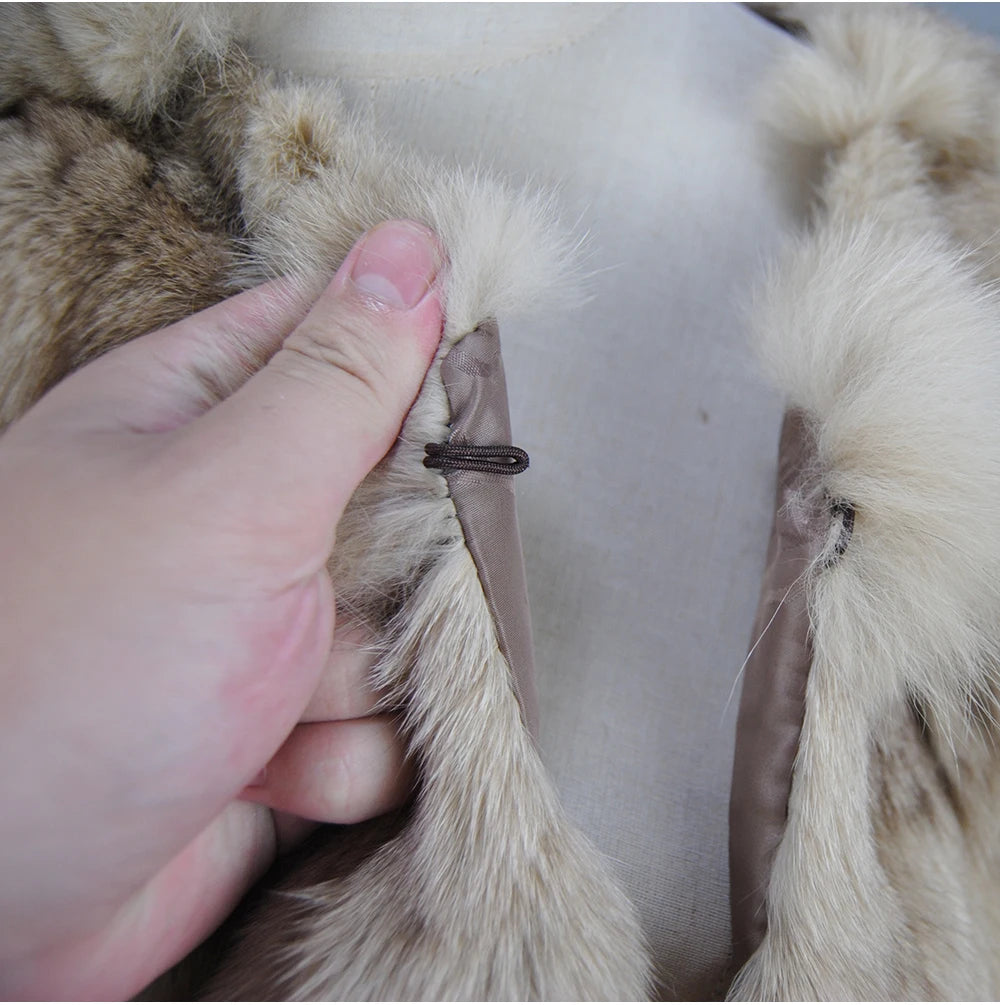 2026 New Style Real Fur Coat 100% Natural Fur Jacket Female Winter Warm Leather Fox Fur Coat High Quality Fur Vest