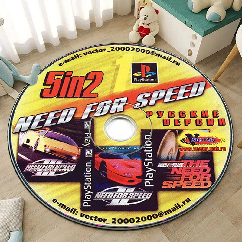 CD living room round rugs custom rugs play game mat carpet bedroom children's room Racing picture and custom carpet