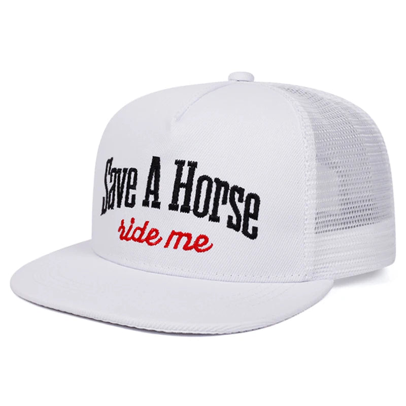 2025 Personalized New Flat Edge Hat letters Creative Embroidered Street HipHop Hat Outdoor Leisure Sunshade Baseball Hat Net Hat