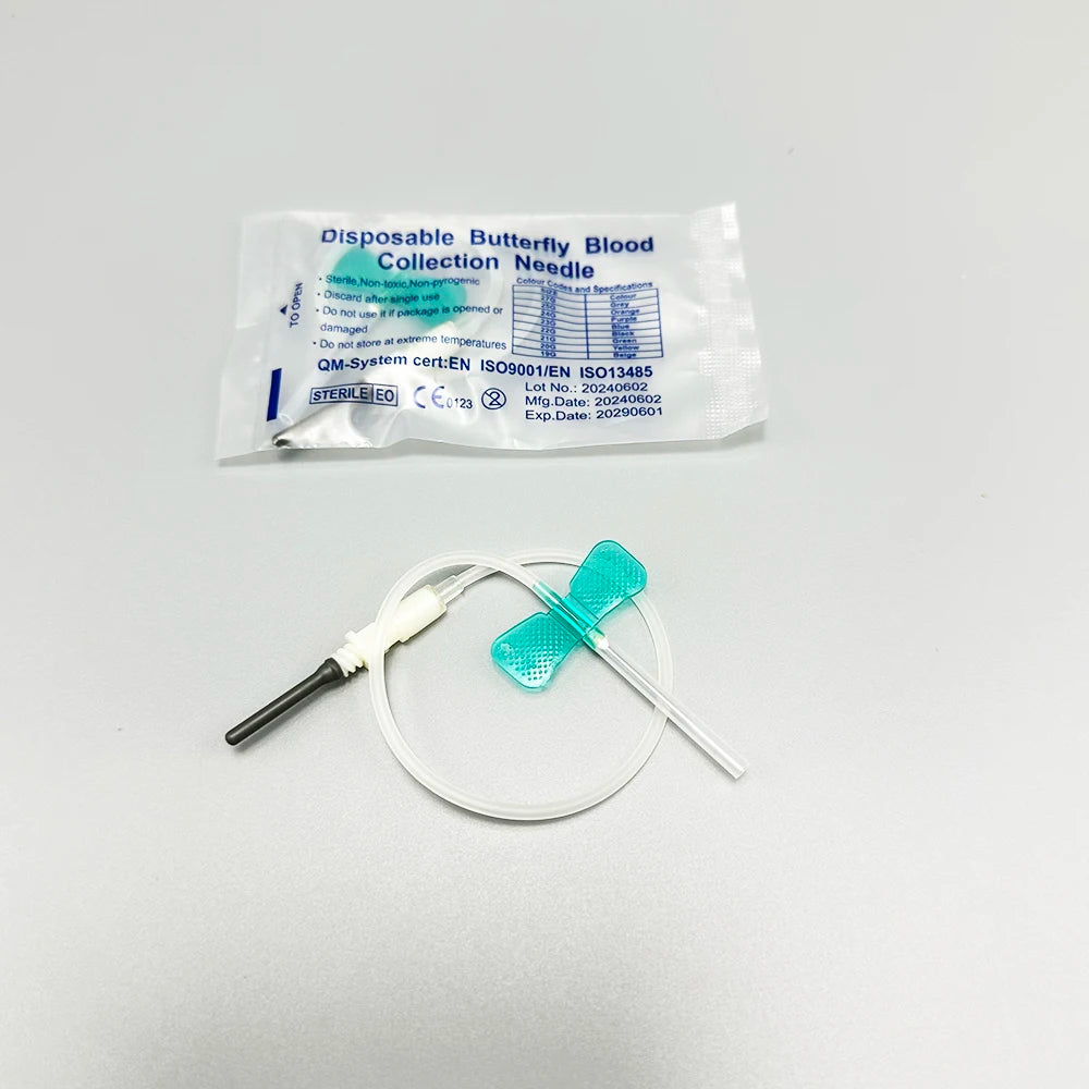 50PCS/lot Disposable Butterfly Blood Collection Needle Double Wing Type Blood Collection Needle Pet Care Room Cat Dogs Animal