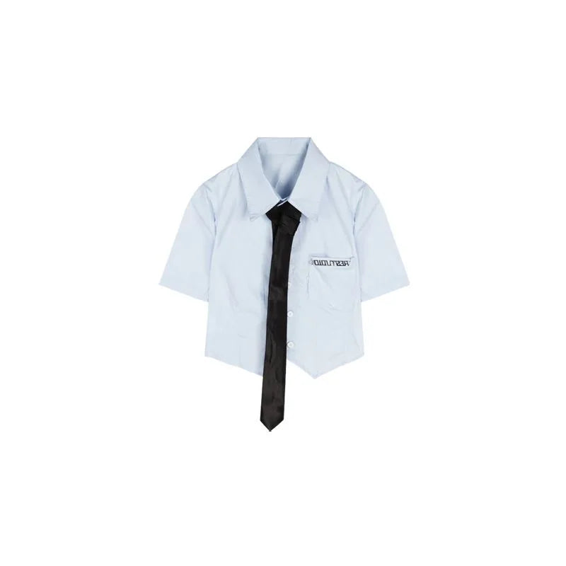 European American Style Girls Hotsweet Strap Dress Black Pleated Dress Blue Shirt Women's Summer New Academy Uniform Set S-4XL