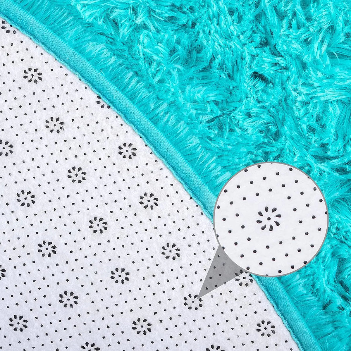 Round Fluffy Soft Area Rugs for Kids Room Princess Castle Plush Shaggy Carpet Cute Circle Nursery Rug Home Decor Circular Carpet