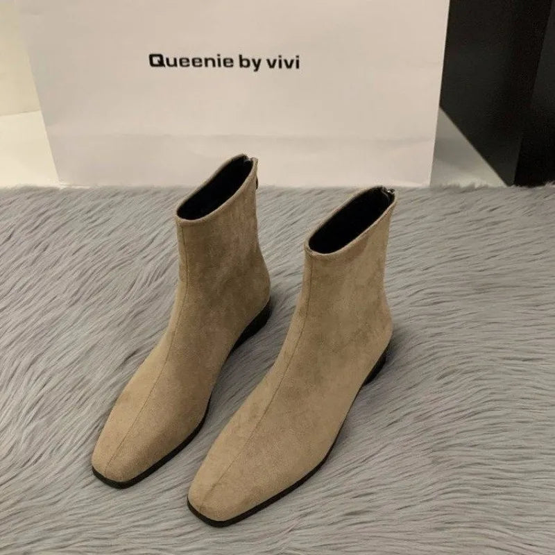 Women's Boots Autumn Luxury Elegant Casual Short Shoes Women's Low Heel Comfortable Short Outdoor Hiking Shoes for Women