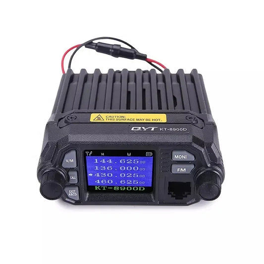 QYT KT-8900D 25-Watt Walkie Talkie Dual Band VHF/UHF 136-174/400-480MHz Quad Watch Car MINI Mobile Radio