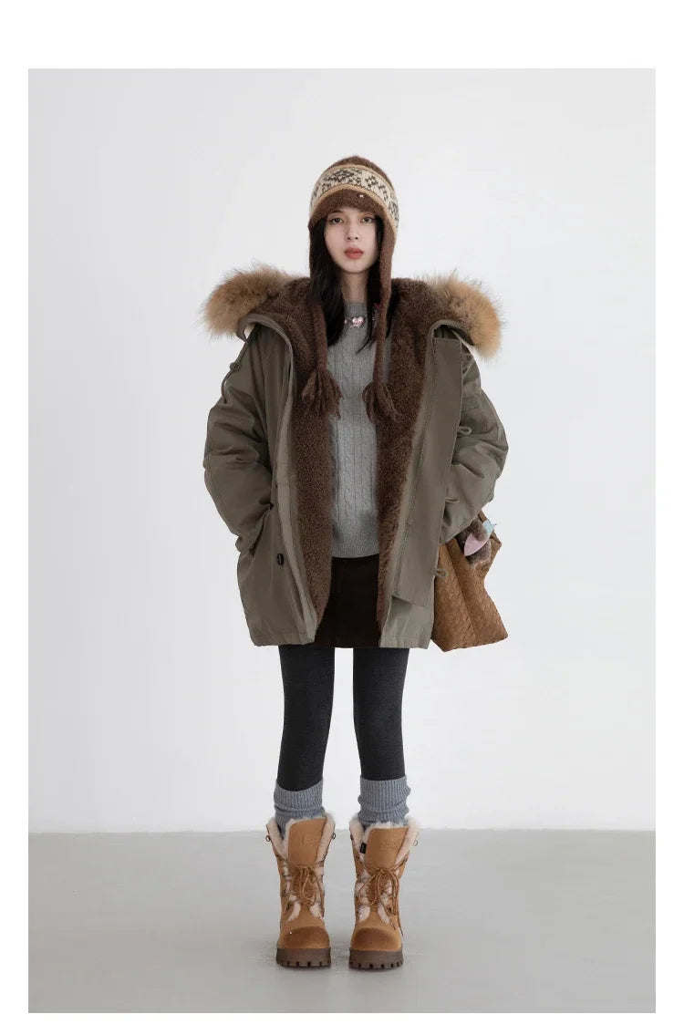 CHIC VEN Korean Women Down Coats Solid Loose Casual Hooded 90 White Duck Down Jacket Female Parka Outerwear Autumn Winter 2026