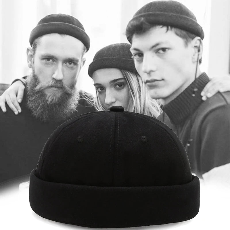 Brimless Hip Hop Beanie Skullcap Street Women Men SkullCap Portable Melon Cap Street Knitted Hats Fashion Headwear Caps 1pc