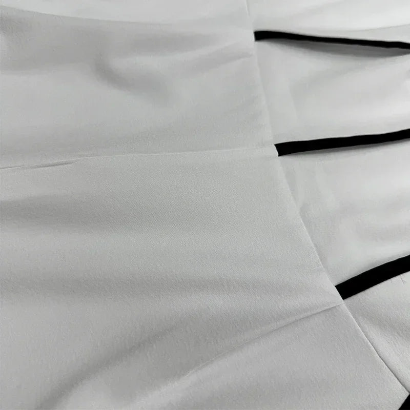Women'S Chic Sleeveless Jumpsuit with Adjustable Waist Tie - White Wide-Leg Pants, Perfect for Spring/Summer/Fall