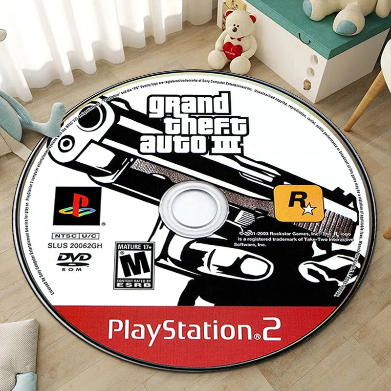 CD living room round rugs custom rugs play game mat carpet bedroom children's room Racing picture and custom carpet