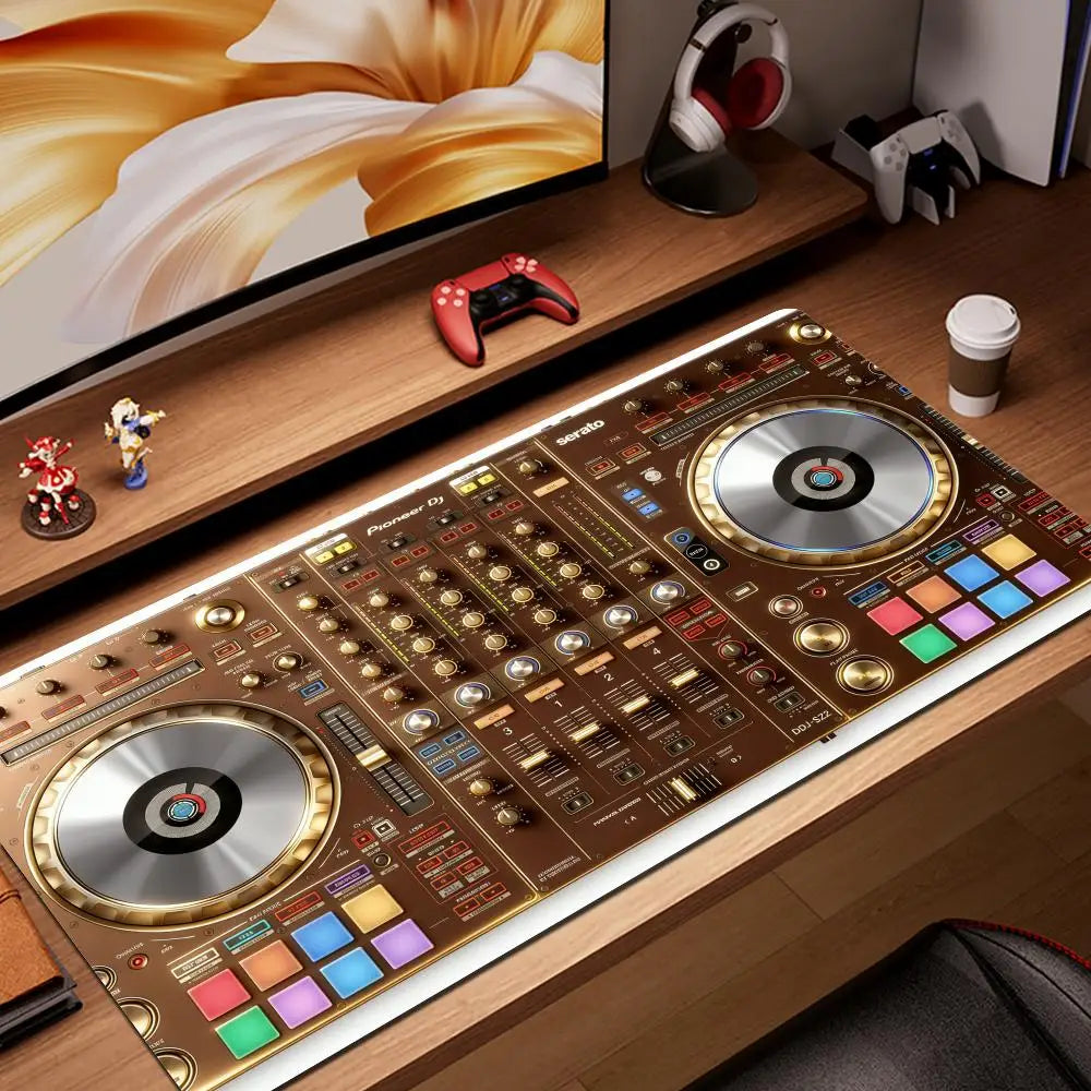 Radio Dj Workbench Mouse Pad Gamer XL Large HD HYBXAXC Desk Mats MousePads Natural Rubber Carpet Anti Slip Laptop Mice Pad