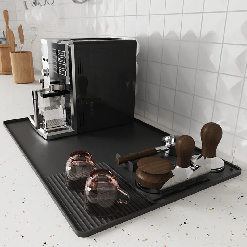 Silicone Coffee Mat Tamper Pad Heat Resistant Coffee Countertop Protector Anti-spill Under Coffee Maker Espresso Machine Pad