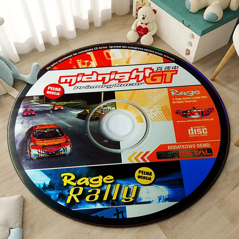 CD living room round rugs custom rugs play game mat carpet bedroom children's room Racing picture and custom carpet