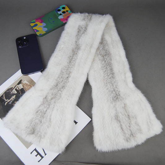 2025 Lady Luxury Authentic Mink Fur Shawl Scarf Winter 100%Natural Mink Fur Real Scarf Shawl Fashion Genuine Mink Fur Ponchos