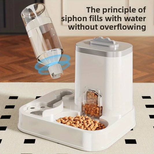 2 In 1 Automatic Pet Feeder For Cats Dogs Water Dispenser Food Bowl Drinking Feeding Device Durable Pet Supply
