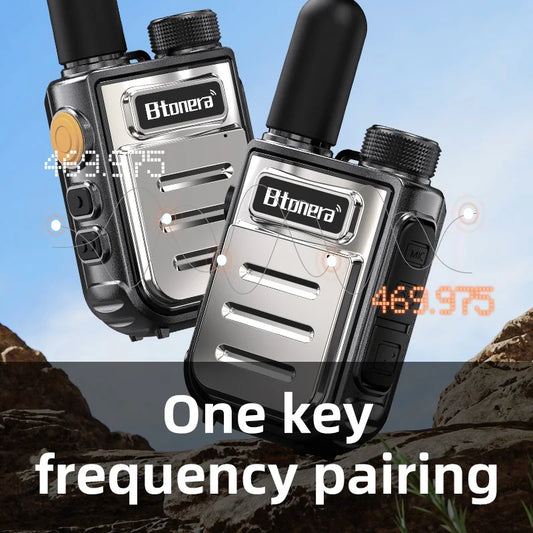 BTONERRA BT230 Mini Walkie Talkie TYPE-C Rechargeable Handheld 1-3km Radio Transceiver Interphone Child Christmas Toys Gifts