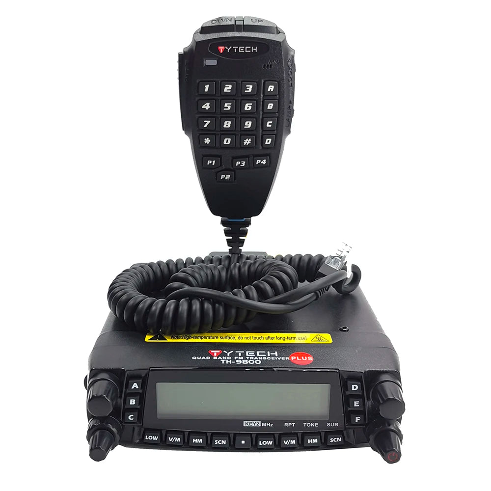 Latest Version TYT TH-9800Plus Quad Band 29/50/144/430MHz 50W Walkie Talkie Upgraded TH9800 Dual Display Mobile Radio Station