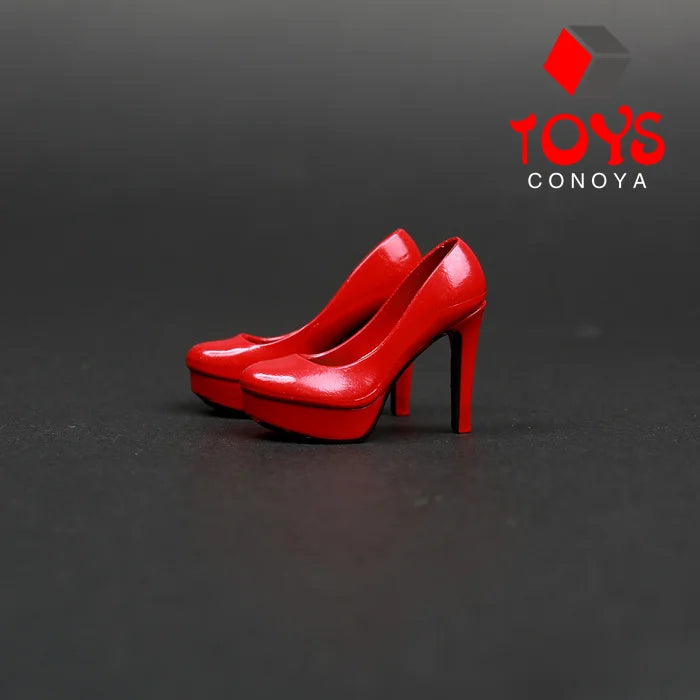 1/6 Fashion Girl High Heel Shoes for Female Women Simulation Stiletto Court Shoes Model for 12"Phicen Tbleague Body Doll