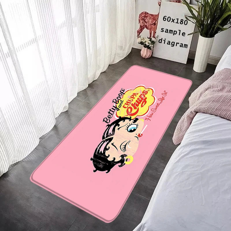 House Entrance Doormat Bettys Boops Hallway Carpet Living Room Rugs Foot Carpets Bathroom Rug Floor Mats Non-slip Home Decor