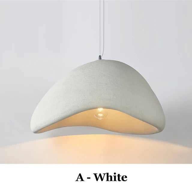 Nordic Wabi Sabi Pendant Lamps Dining Room Lighting Modern Living Room Bedroom LED Ceiling Chandelier Loft Lustre Hanging Lights