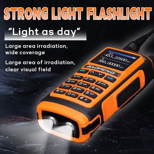 BAOFENG UV-17Pro Max Dual Band VHF/UHF Walkie Talkie with One-key Frequency Matching NOAA Weather Channels for Hiking Camping