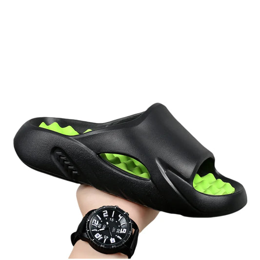 Men Massage Slippers Indoor Outdoor Sandals Beach Casual Shoes Comfortable Soft Slides Flip-flops Men's Sandals Big Size 46 47
