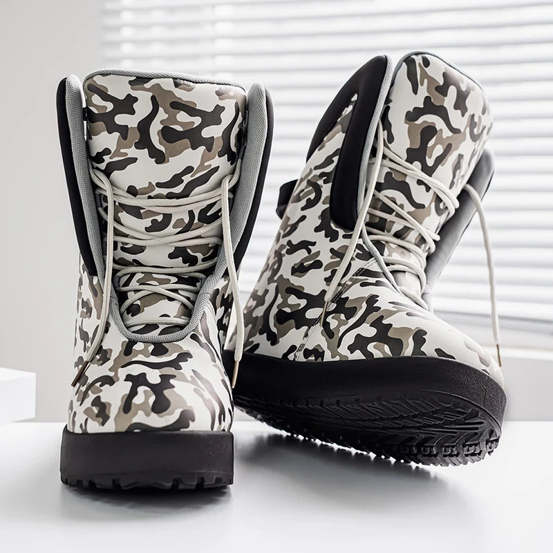 Mens Short Boots High Top Casual Shoes Outdoor Hiking Bare Boot Hiking Shoes Camouflage Oversized Mens Shoe Thick Sole Durable