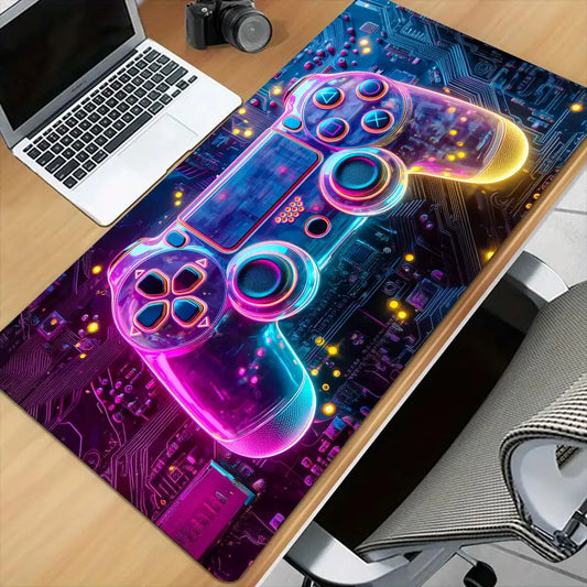 Cool game controller Mouse Pad Desk Mat with Stitched Edge xxl mousepads Rubber Anti-slip gamer Keyboard Rug gaming mats
