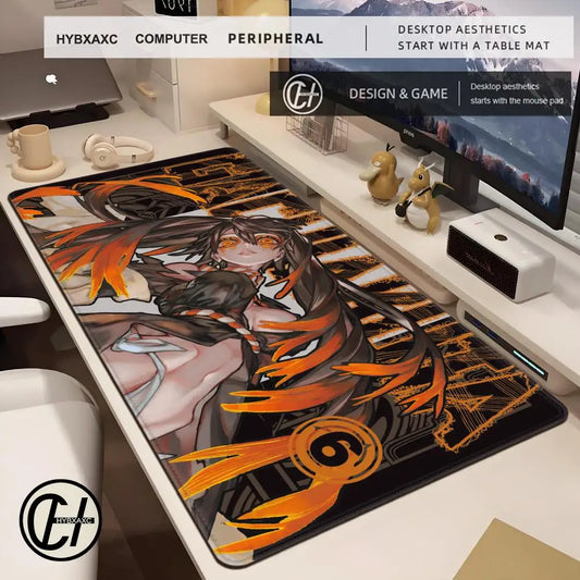 Anime Gachiakuta game large mouse pad suitable for office soft desk pad computer accessories non-slip keyboard rubber mouse pad
