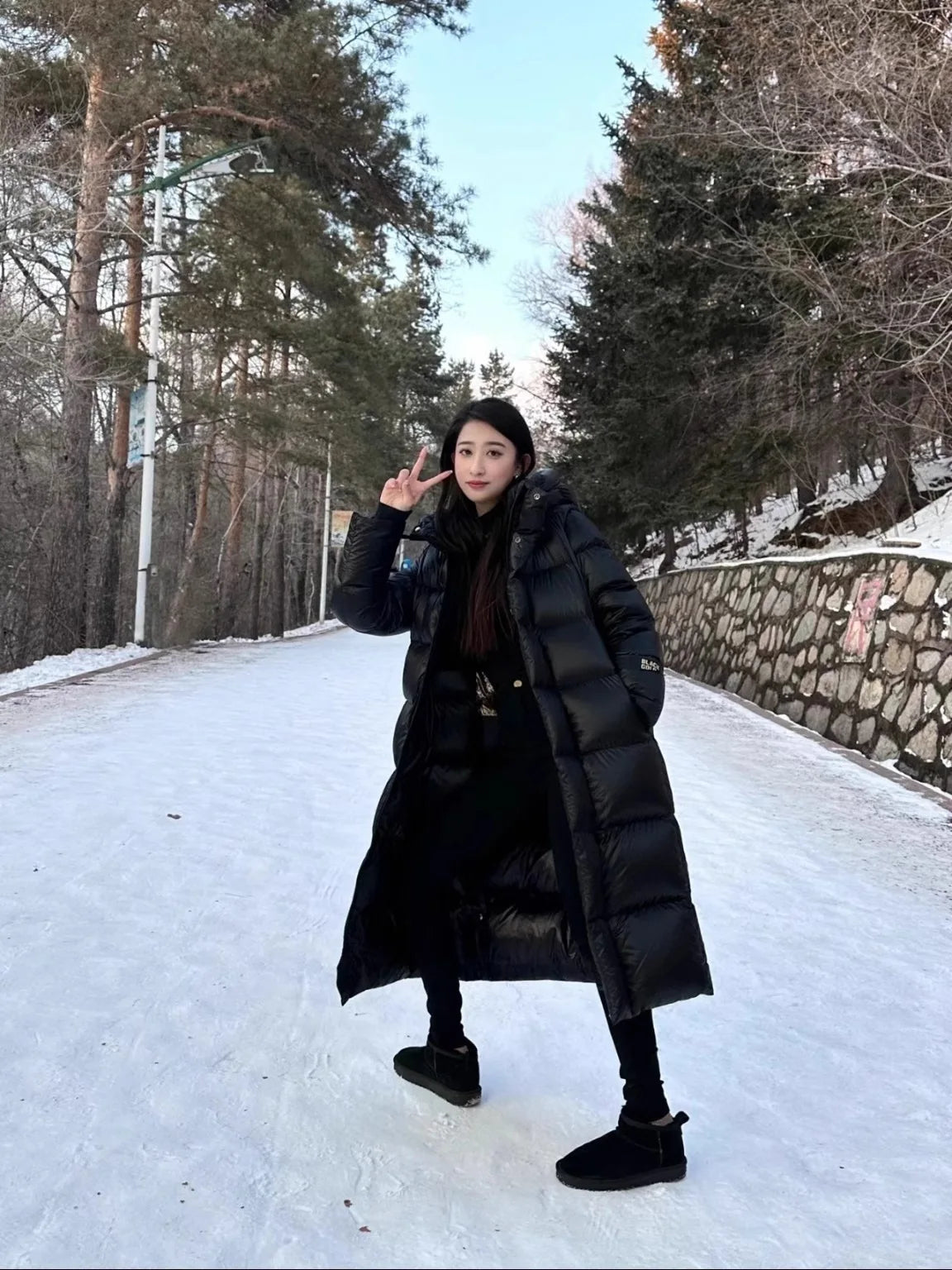2026 New 500g+ White Goose Down Parka, Long Thick -40°C Extreme Cold Resistant Coat, Winter Gear Couple Matching Down Coat