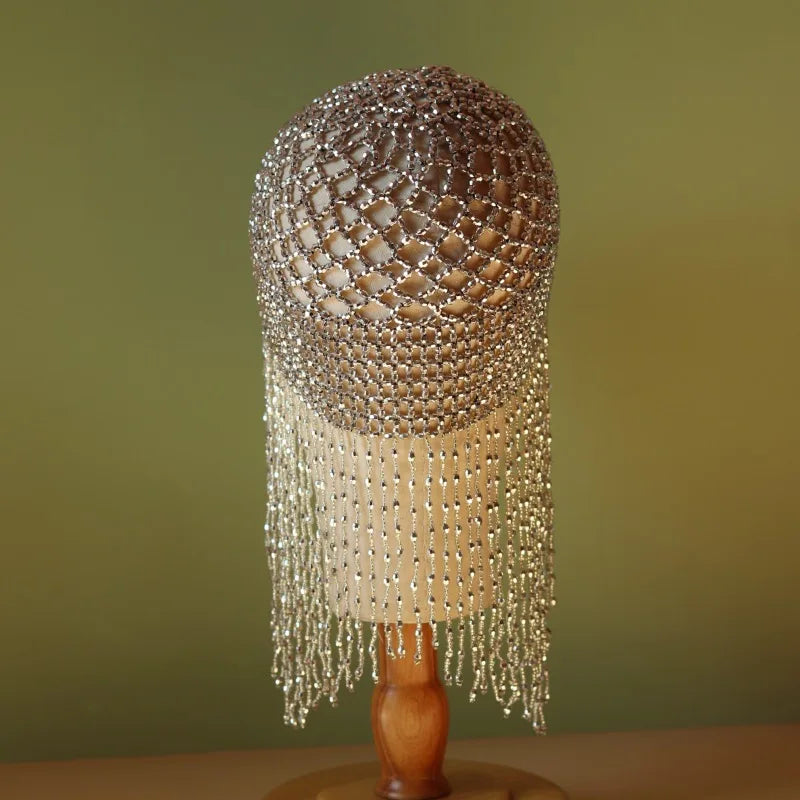 Girls Womens Exotic Cleopatra Beaded Belly Dance Head Hat / Hair Accessory / Headpiece for Party Wedding Showing