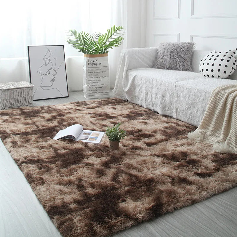 White Fluffy Hall Carpet Modern Living Room Bedroom Home Decor Large Mats Thickened Non-Slip Girl Children's Room Pink Furry Rug