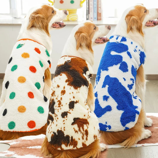 Autumn Winter Warm Dog Clothes for Small Dogs Cats Outdoor Soft Cozy Fleece Jacket Vest Coat Pet Medium Large Dogs Costume