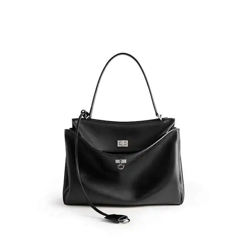 Luxury Fashion Leather Women's Tote Bag Lazy Bag Rodeo Briefcase Handbag Underarm Bags Large Capacity Crossbody Shoulder Bag