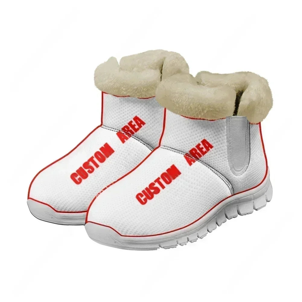 The White Stripes Snow Boots Warm Boot Mens Womens Teentager Shoes Outdoor High Quality Fanshion Casual Sneakers Custom Shoes