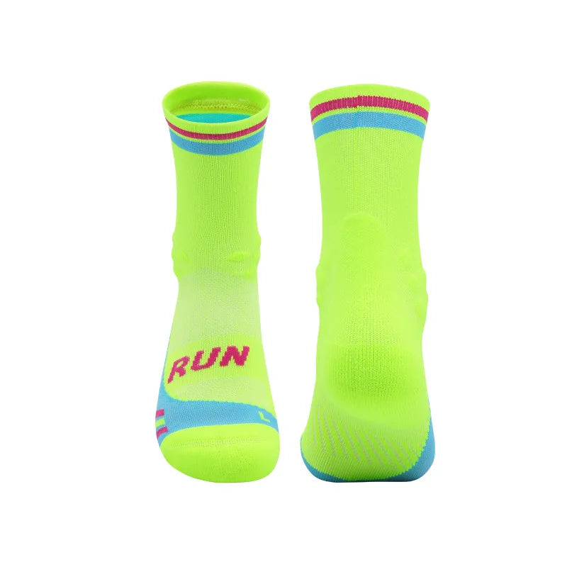Running Compression Socks Crew Marathon Sport Sock For Man Woman Adult Teenager