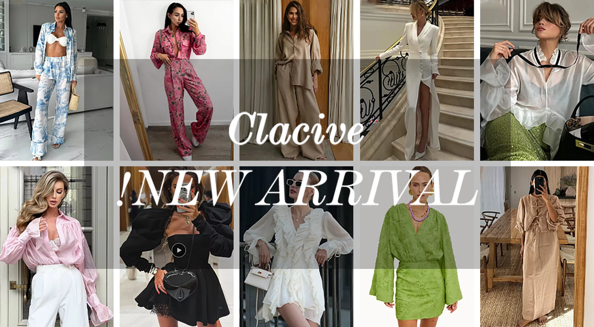 Clacive Summer Slim Khaki Cotton 2 Piece Set Woman Outfit 2025 Fashion Sleeveless Crop Top With High Waist Shorts Set Streetwear